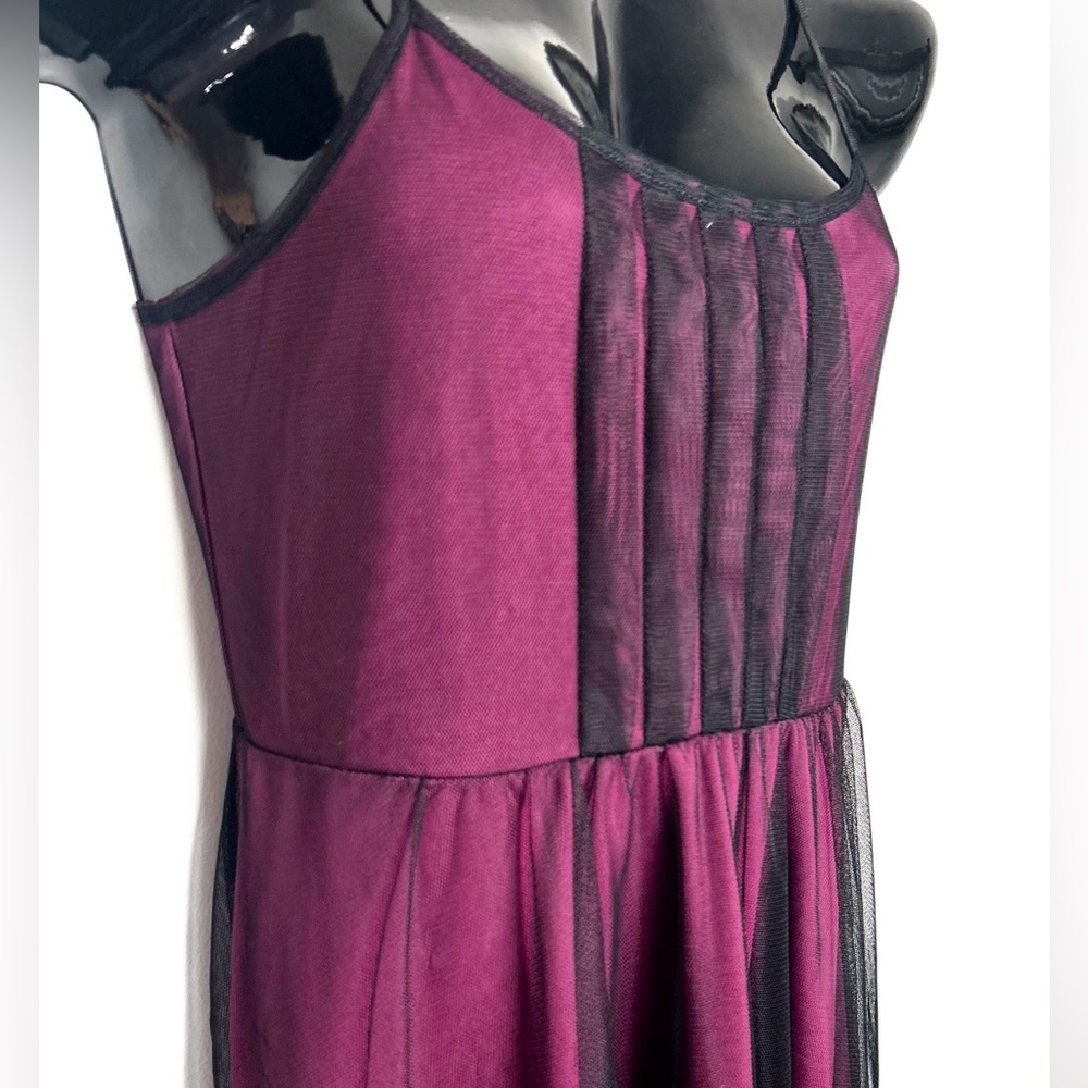 Xhilaration Maroon & Black Dress NWOT - Picture 6 of 10